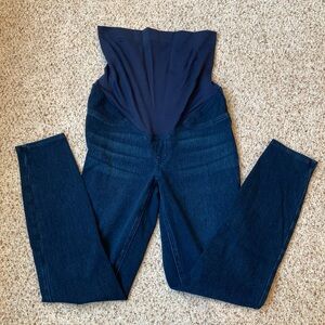 Spanx Maternity Mama Ankle Jean-ish Leggings, Twilight Rinse, Size Medium